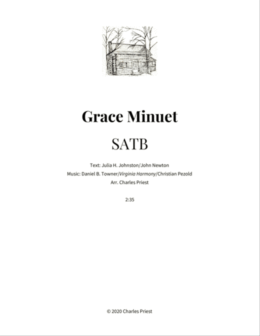 Grace Minuet - SATB 4-Part scores gallery preview page 1