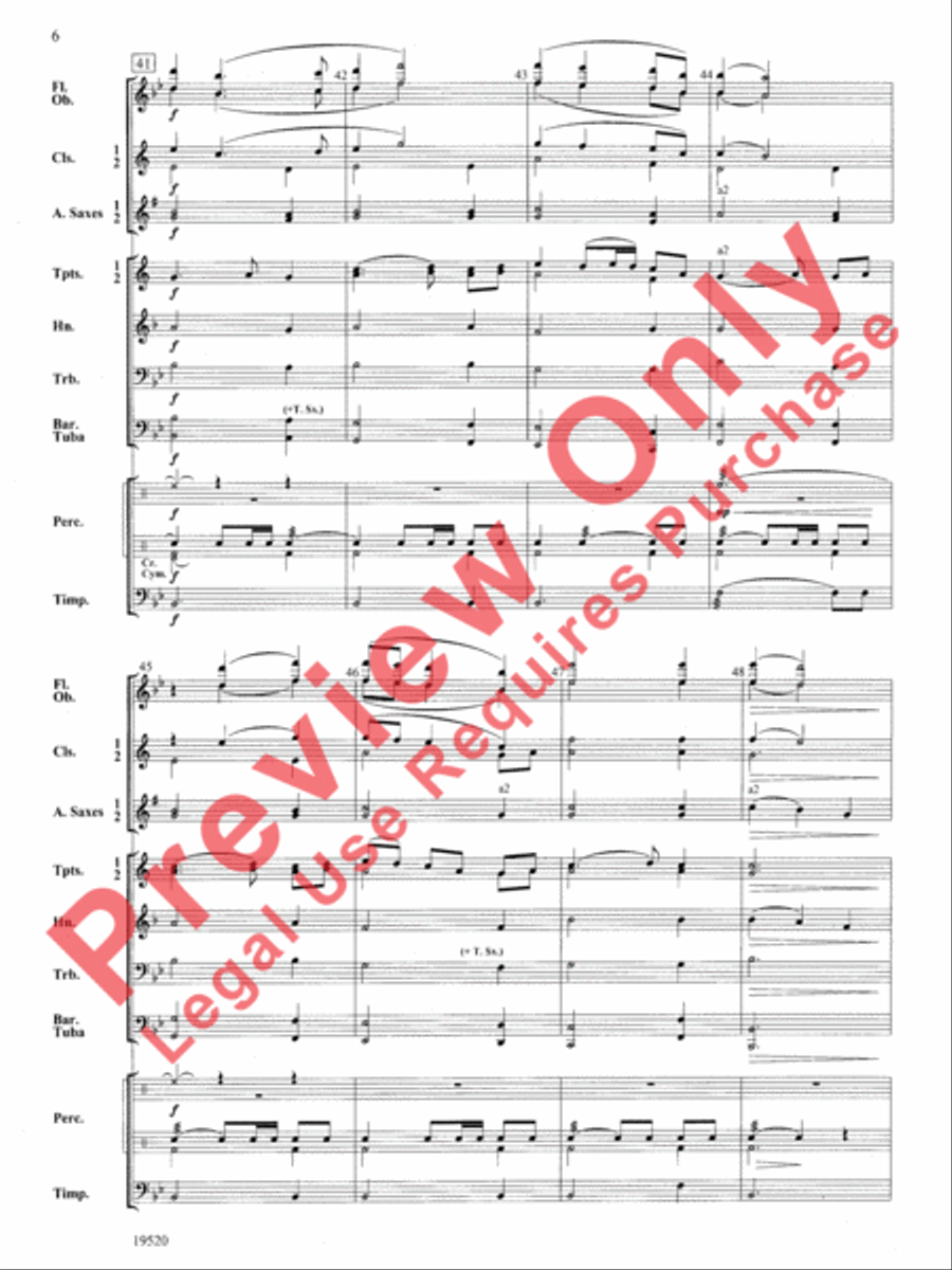 Korean Hill Song Korean Hill Song Concert Band scores gallery preview page 7