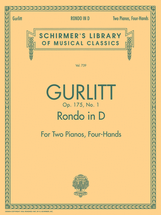 Book cover for Rondo in D, Op. 175, No. 1 (set)