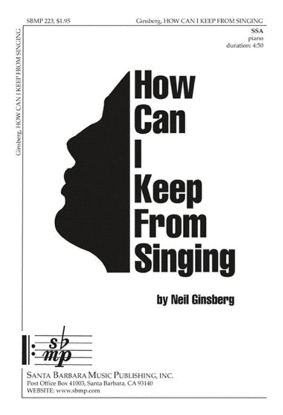 How Can I Keep from Singing - SSA Octavo image number null