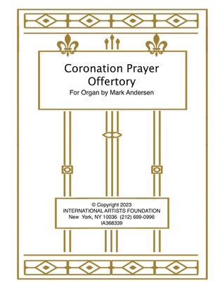 Book cover for Coronation Prayer for organ by Mark Andersen