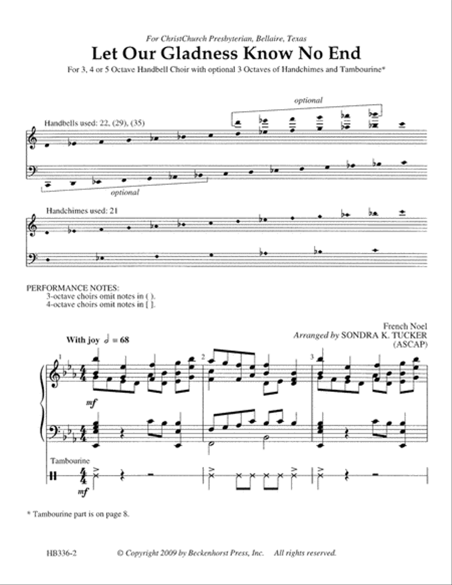Two Peaceful Benedictions 4-Octaves scores gallery preview page 2