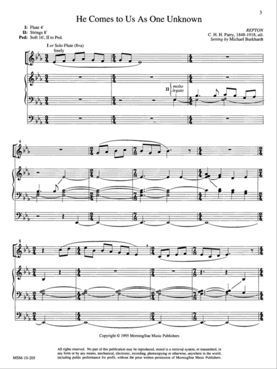 Two Hymn Improvisations for Epiphany Clarinet Solo scores gallery preview page 2