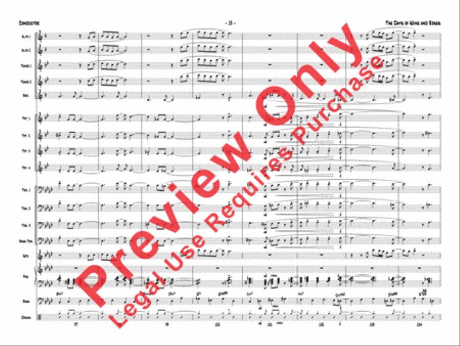 The Days of Wine and Roses Jazz Ensemble scores gallery preview page 32