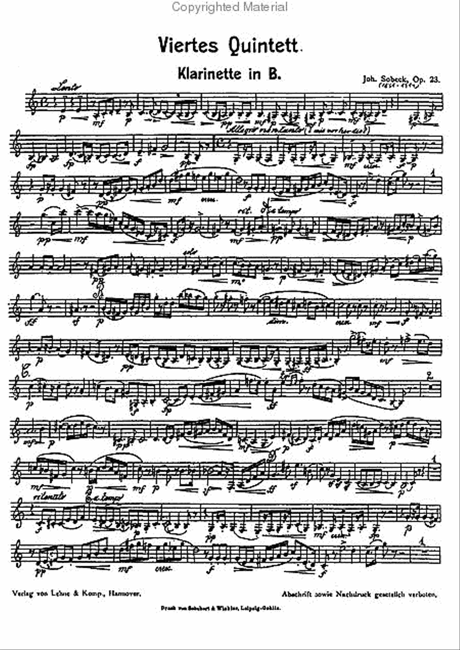 Wind Quintet Bb, Op. 23 Woodwind Quintet scores gallery preview page 4