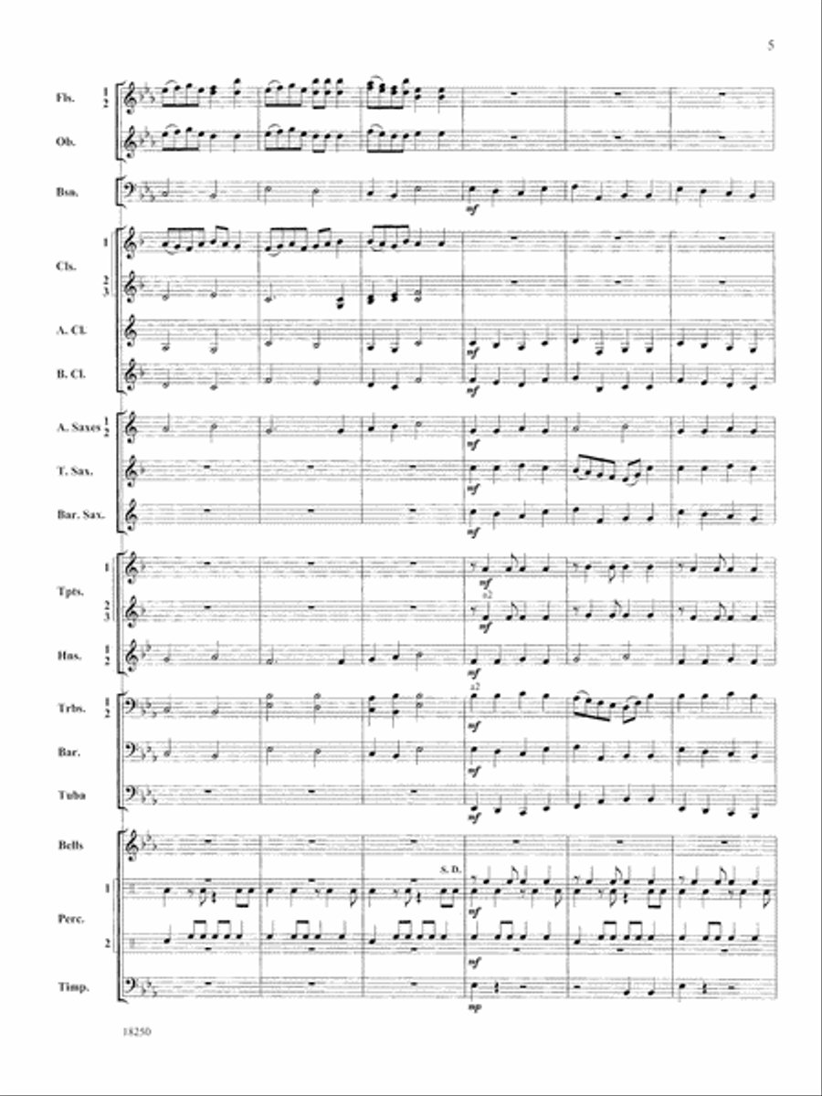 Slavic Rhapsody: Score Concert Band scores gallery preview page 5