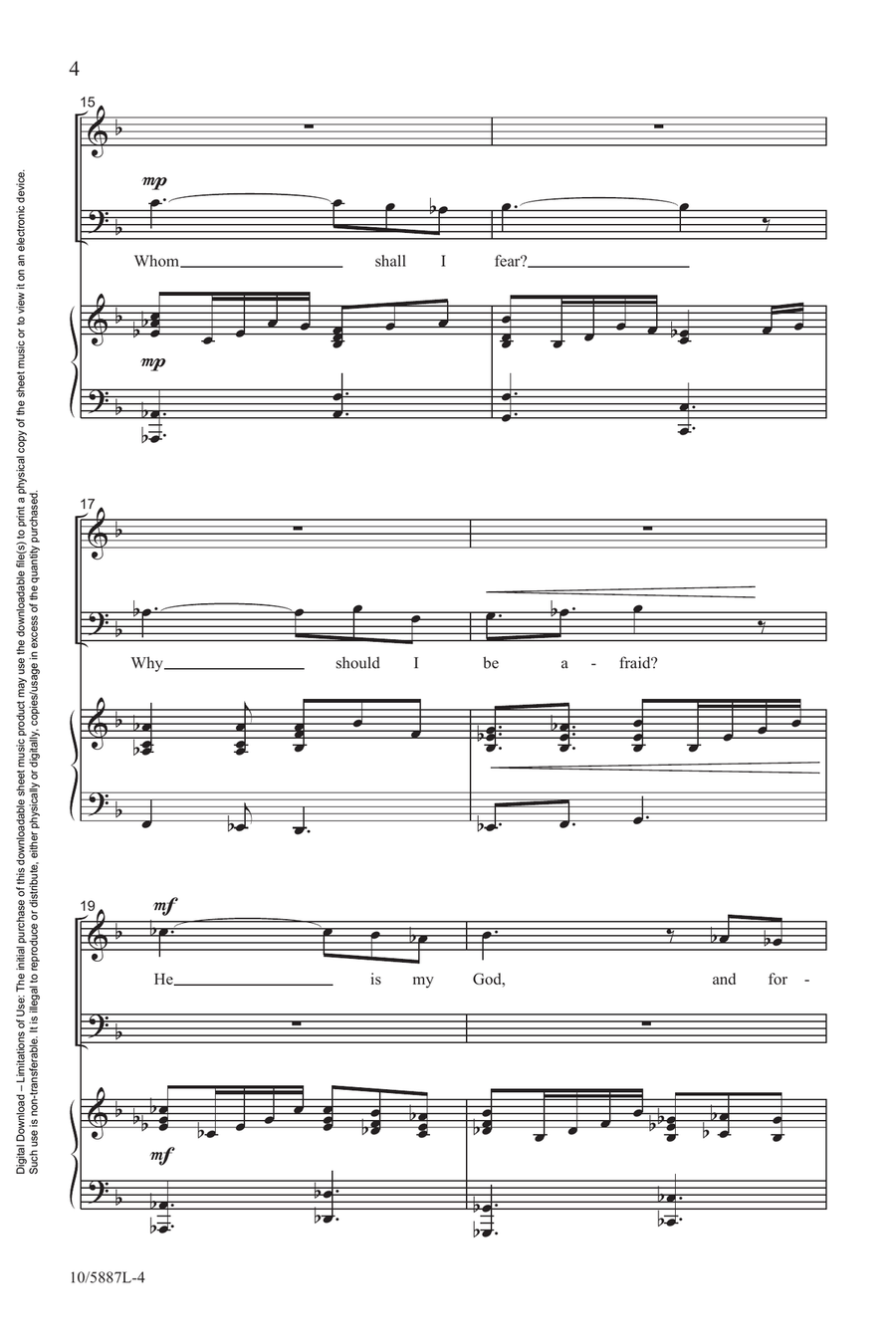 The Lord Is My Strength and Song Choir scores gallery preview page 4