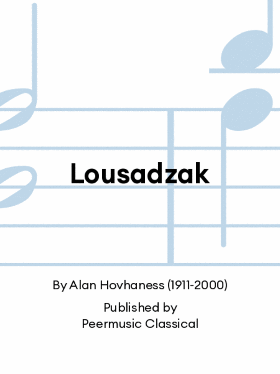Lousadzak Lousadzak Solo Part scores gallery preview page 1