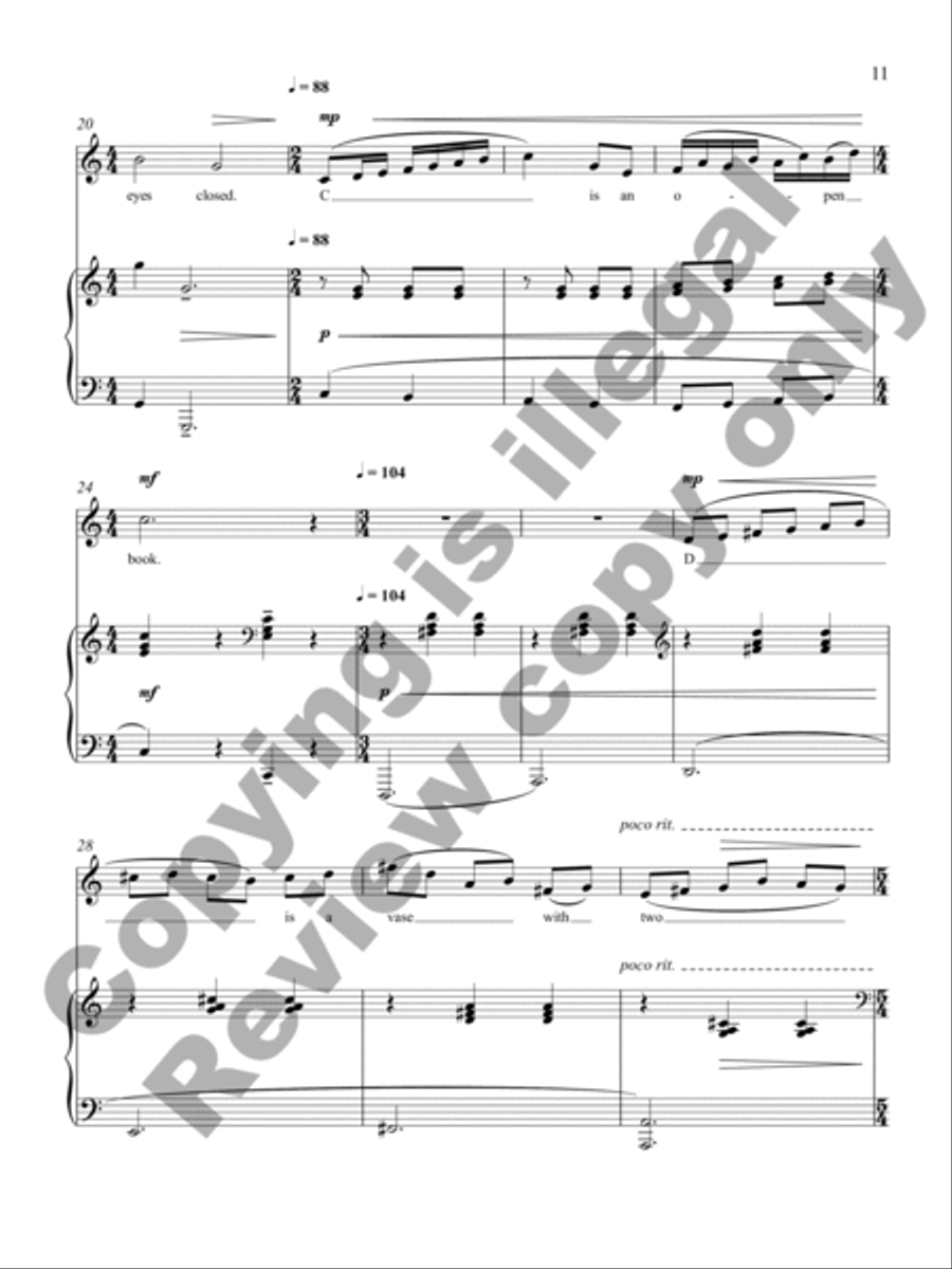 Piano Lessons Tenor Voice scores gallery preview page 9