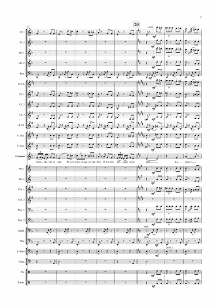 Habanera (from Carmen) - G. Bizet for soprano and concert band