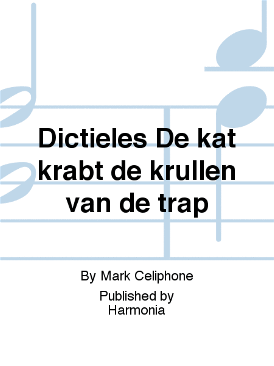 Dictieles De kat krabt de krullen van de trap 4-Part scores gallery preview page 1