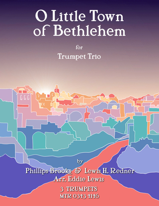 Book cover for O Little Town of Bethlehem for Trumpet Trio