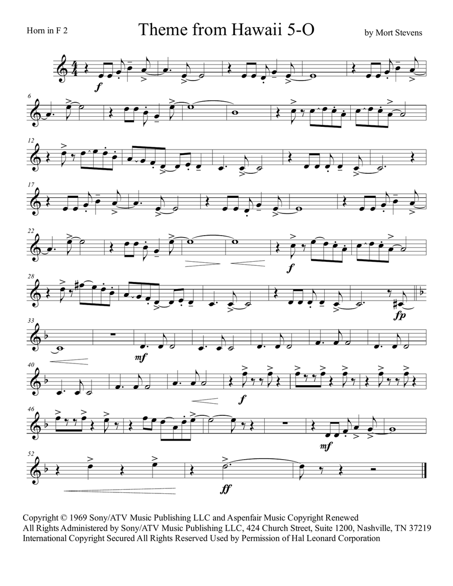 Hawaii Five-O Theme Hawaii Five-O Theme Chamber Orchestra scores gallery preview page 2
