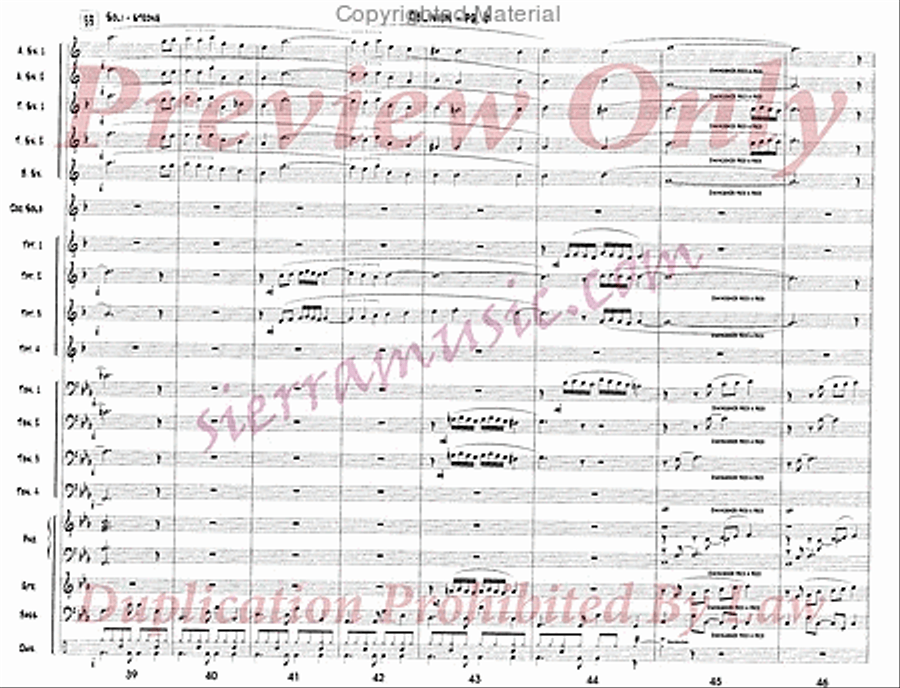Oblivion (for Doc) Jazz Ensemble scores gallery preview page 7