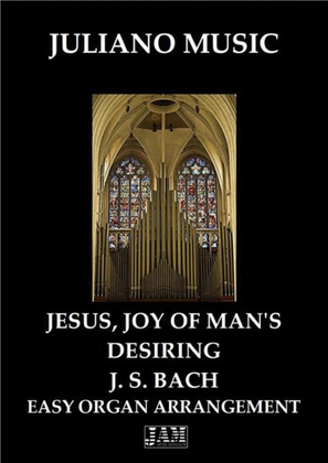 Book cover for JESUS, JOY OF MAN'S DESIRING (EASY ORGAN) - J. S. BACH