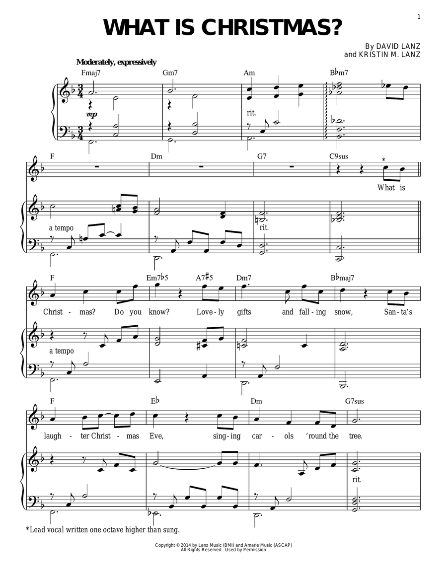 What Is Christmas? What Is Christmas? Piano Solo scores gallery preview page 1