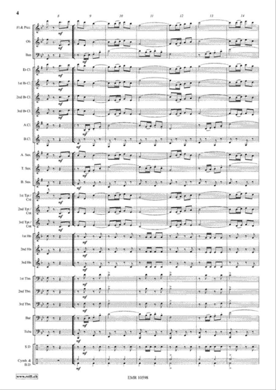 Mountain Echo Concert Band scores gallery preview page 5