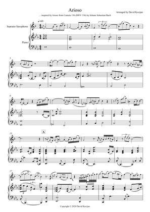 Arioso (soprano sax & piano)