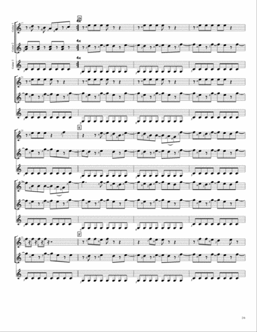 I Gotta Feeling I Gotta Feeling Guitar Solo scores gallery preview page 2