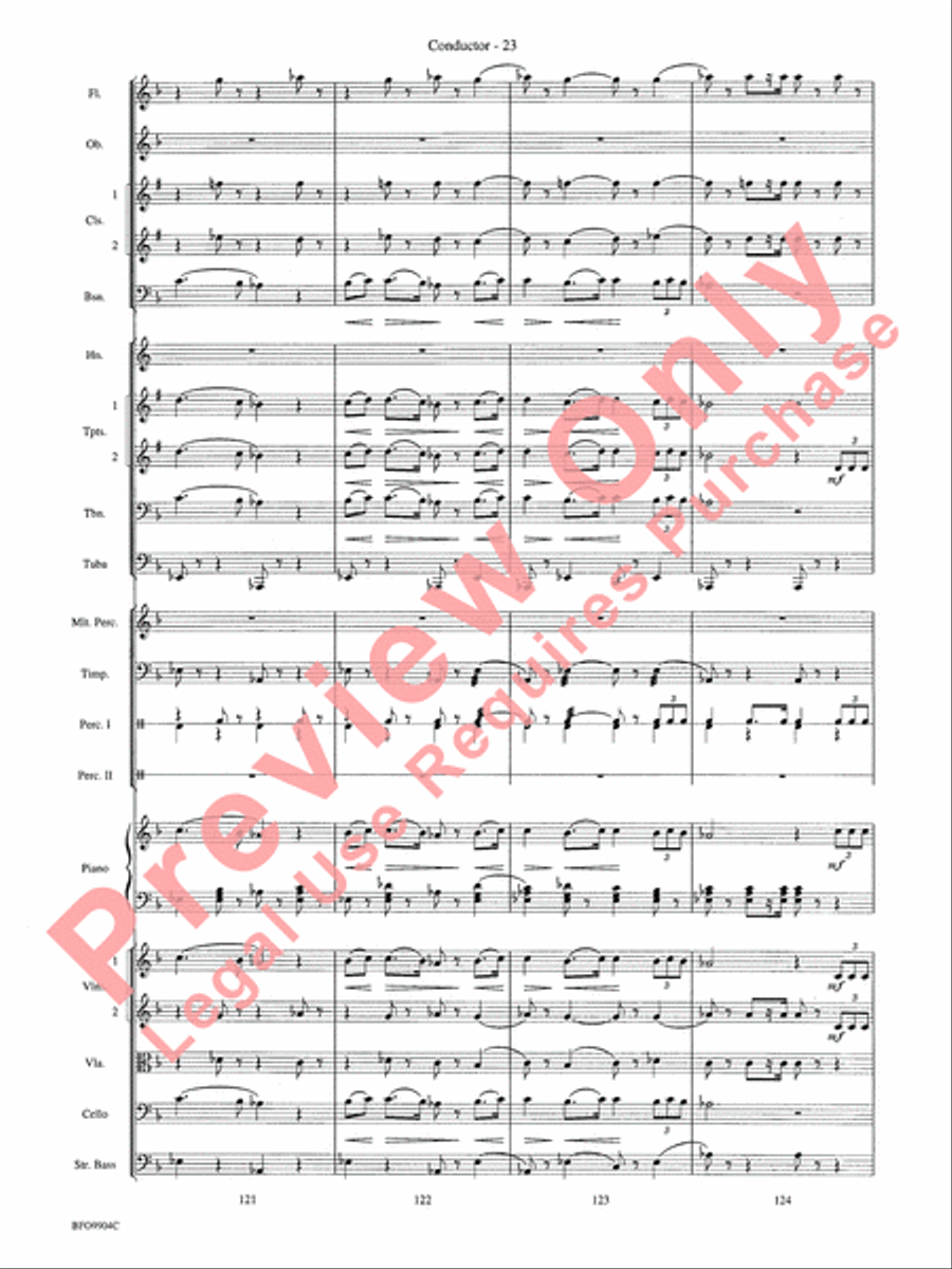 Commencement Suite Full Orchestra scores gallery preview page 26