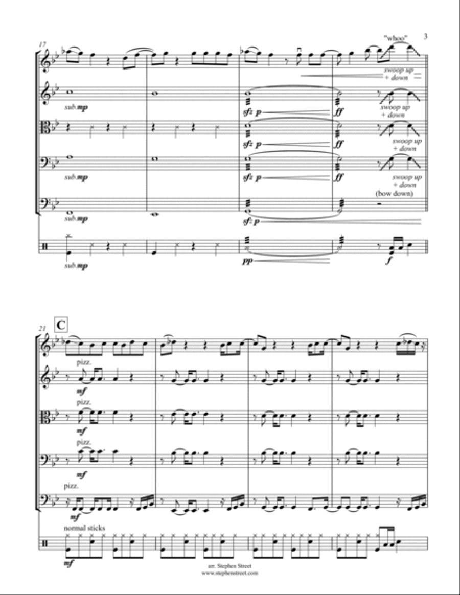 Can't Feel My Face Can't Feel My Face Small Ensemble scores gallery preview page 3