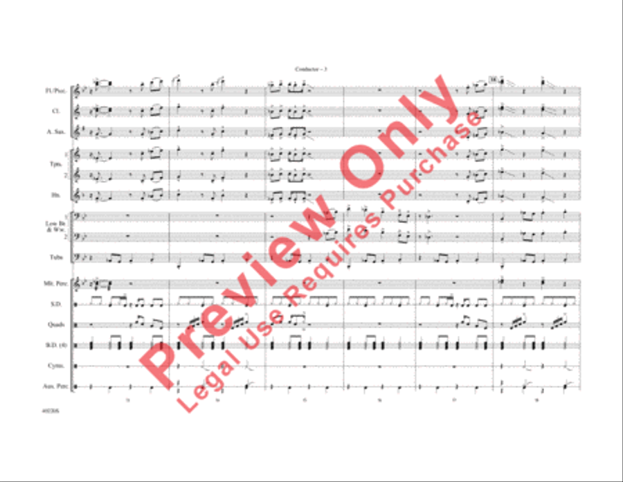 Fire Fire Marching Band scores gallery preview page 4
