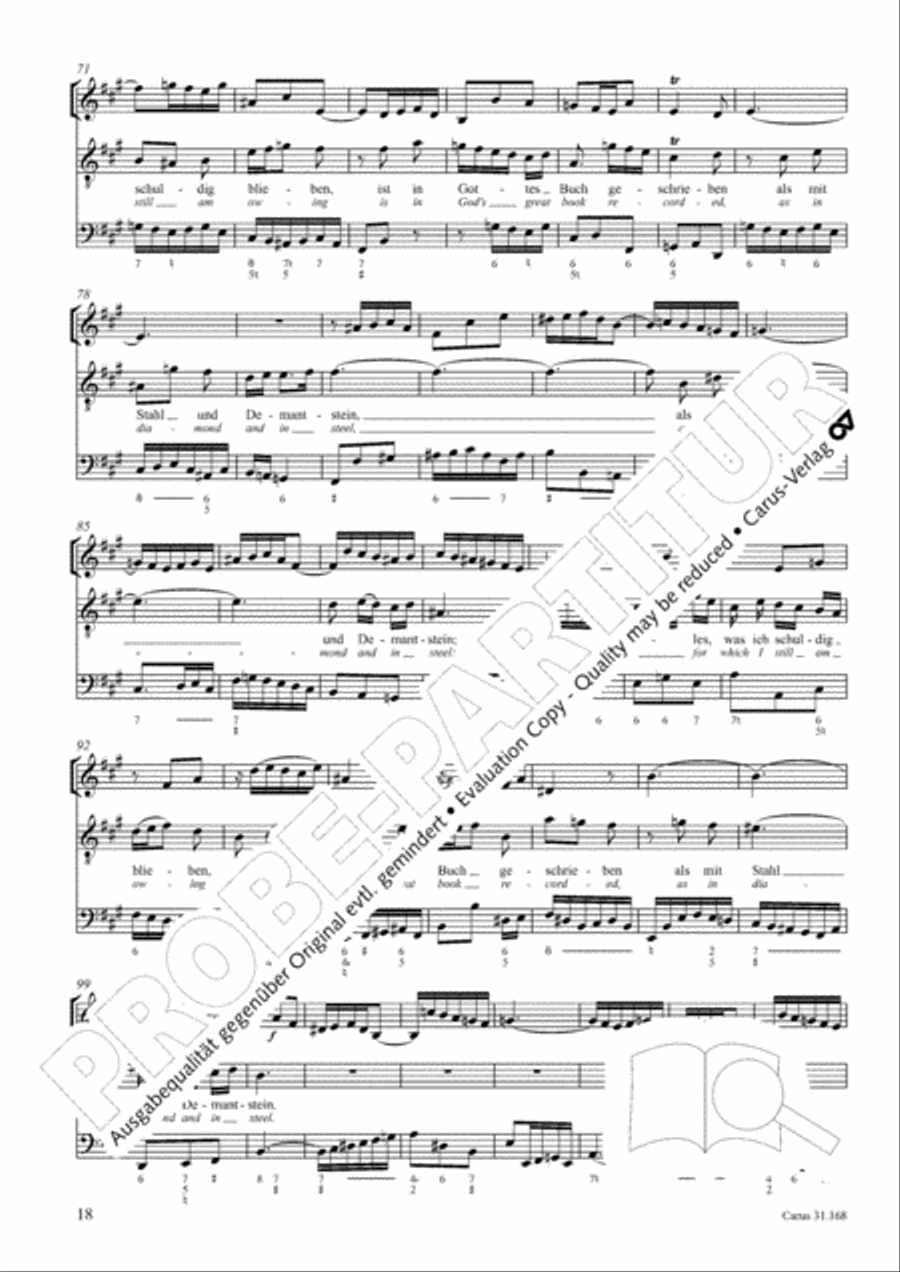 Day of reck'ning! Judgment day (Tue Rechnung! Donnerwort) 4-Part scores gallery preview page 19