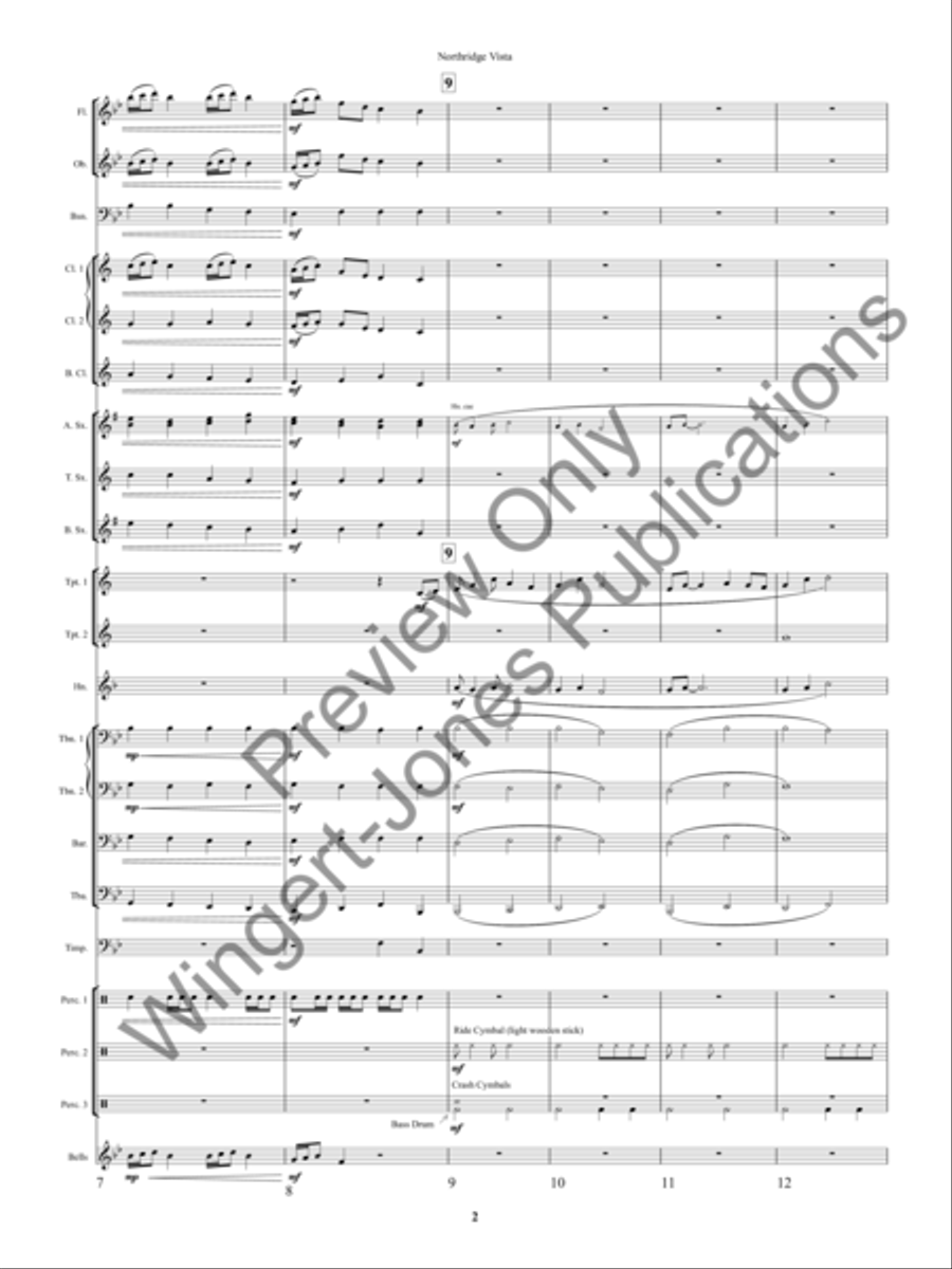 Northridge Vista Concert Band scores gallery preview page 5
