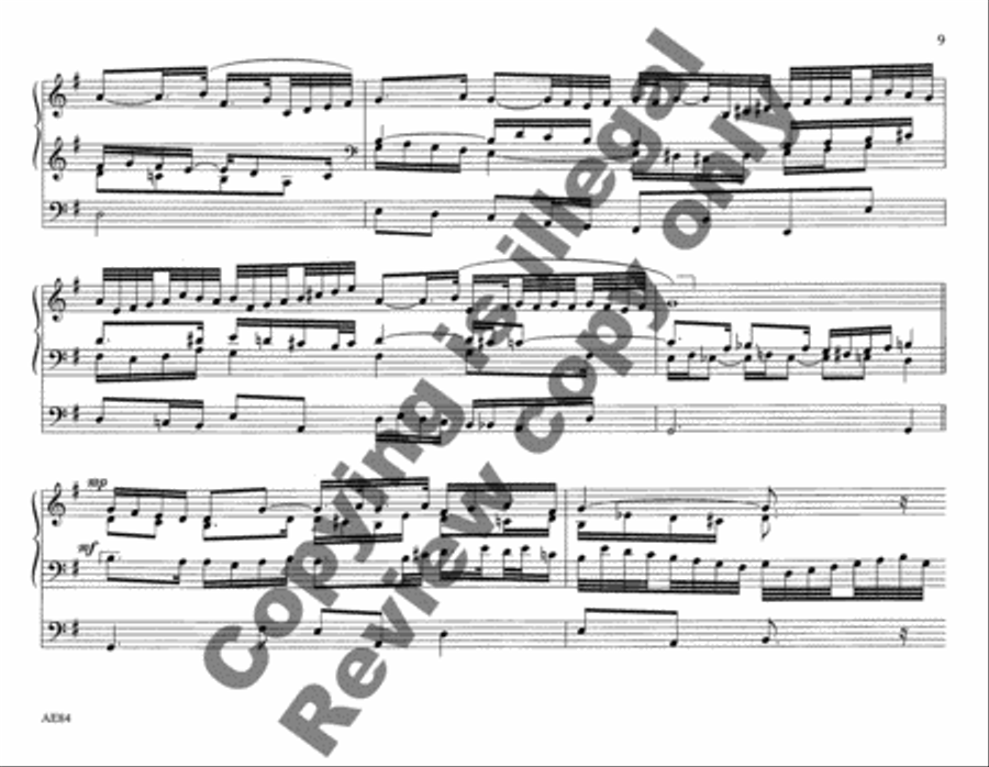 Choraleworks II Ten Chorale Preludes for Organ Organ Solo scores gallery preview page 8
