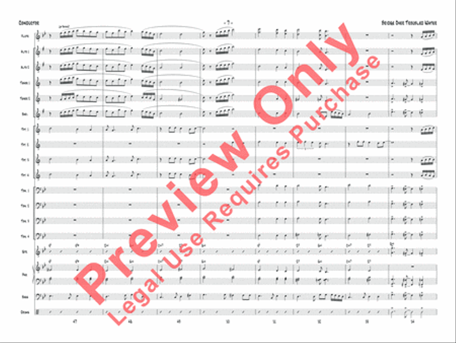 Bridge Over Troubled Water Jazz Ensemble scores gallery preview page 20