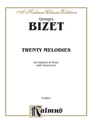 Book cover for 20 Melodies -- Soprano or Tenor