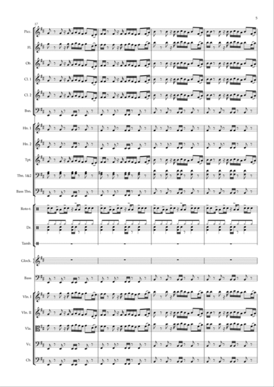 Rasputin Rasputin Full Orchestra scores gallery preview page 5
