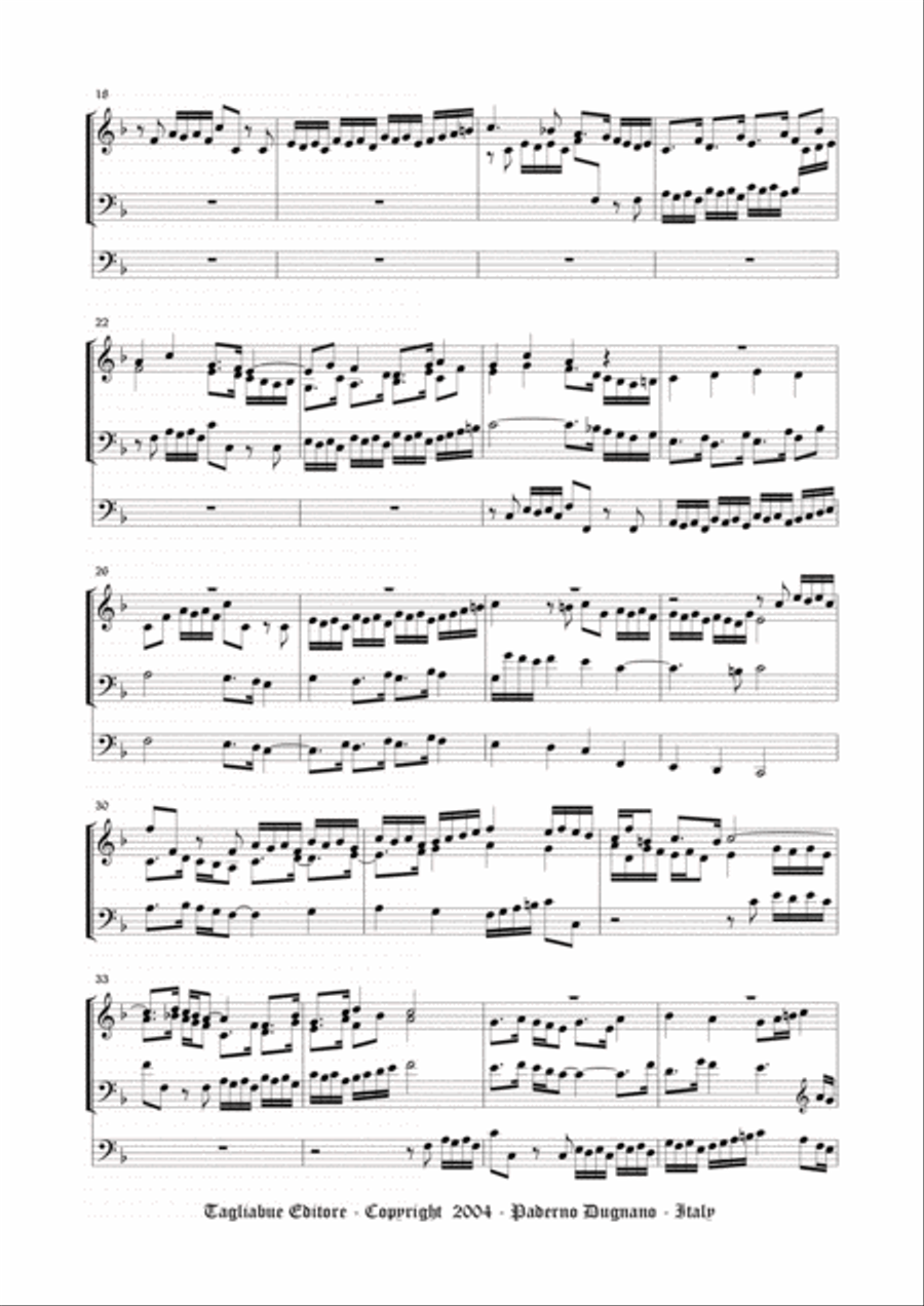 BUXTEHUDE - PRELUDE AND FUGUE in F - BuxWV 144 - For Organ 3 staff Organ Solo scores gallery preview page 2