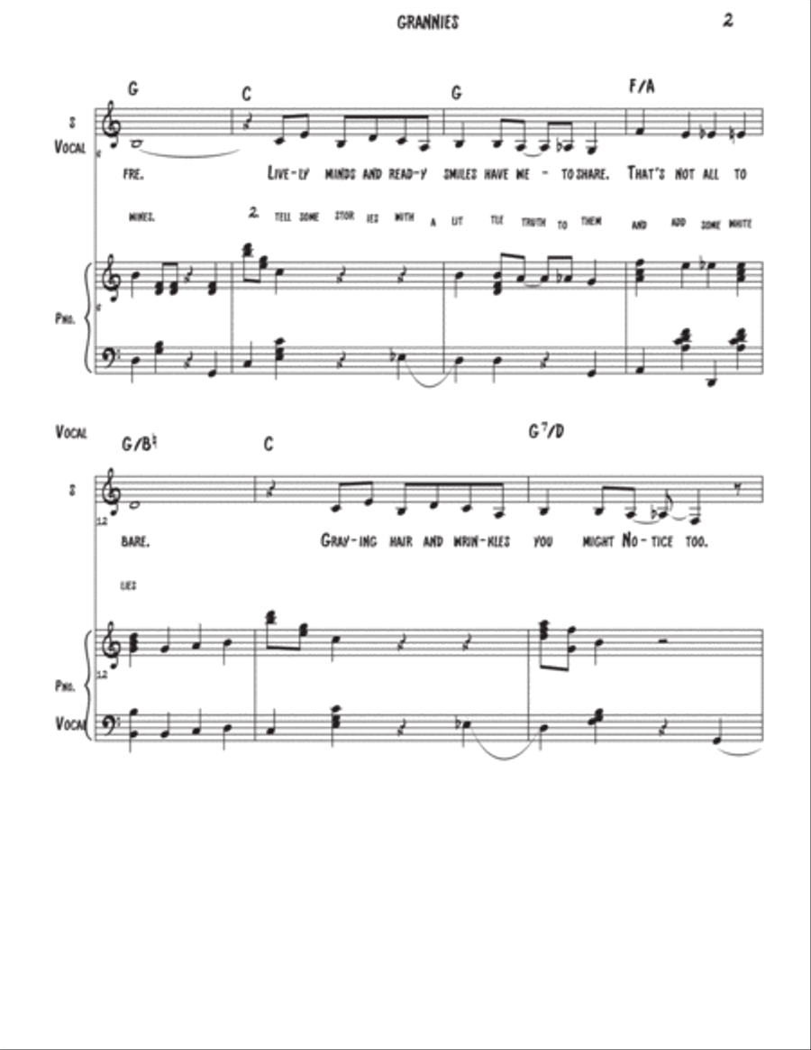 Grannies Grannies Voice scores gallery preview page 2