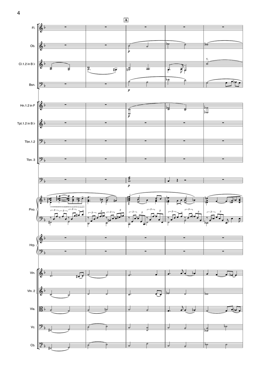The Dream Of Olwen Full Orchestra scores gallery preview page 4