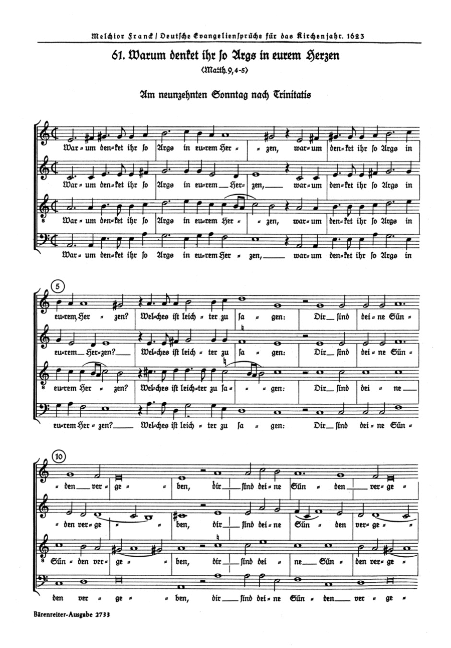 Warum denkt ihr so args in eurem Herzen 4-Part scores gallery preview page 1