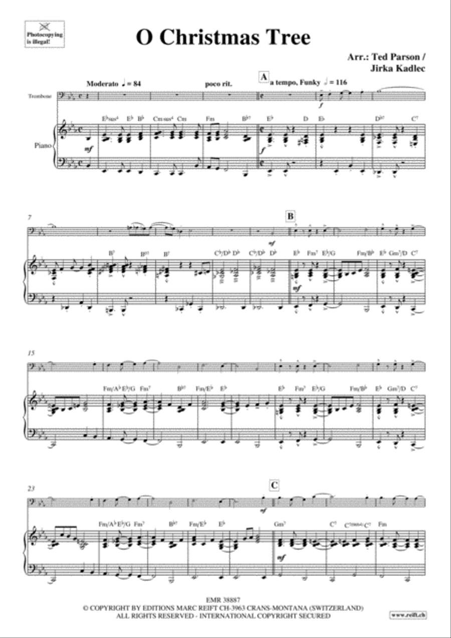 O Christmas Tree Piano Accompaniment scores gallery preview page 4