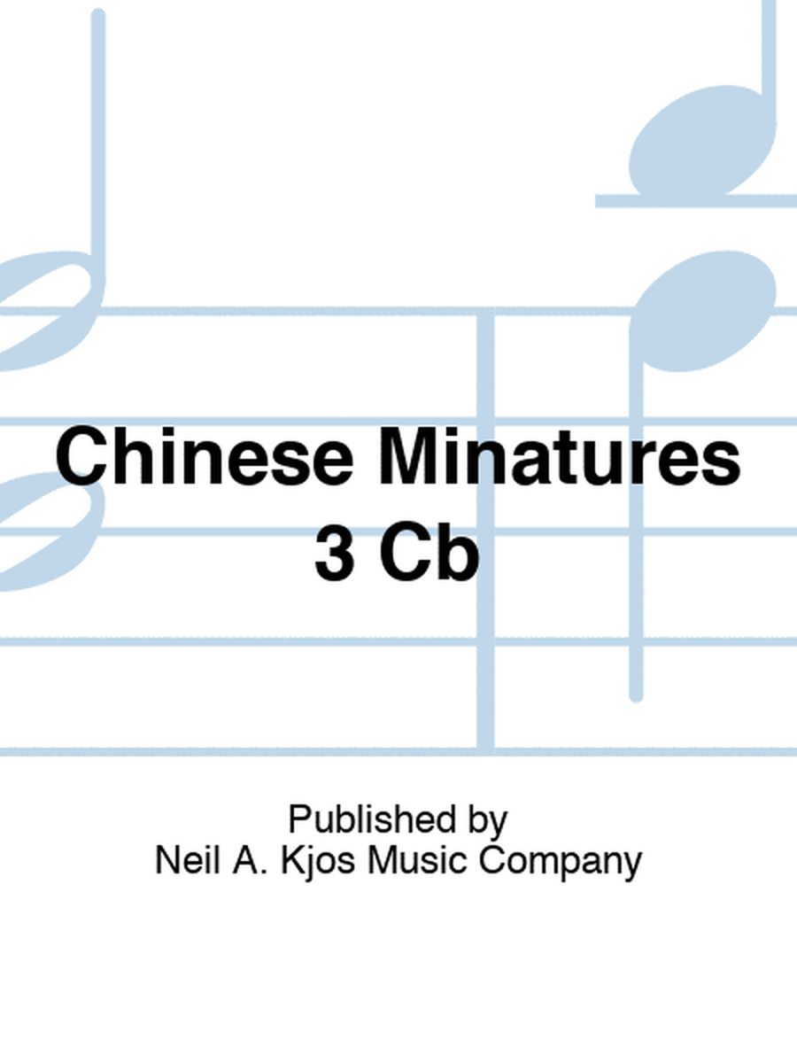 Chinese Minatures 3 Cb