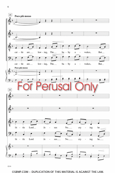 Away in a Manger - SATB Octavo image number null