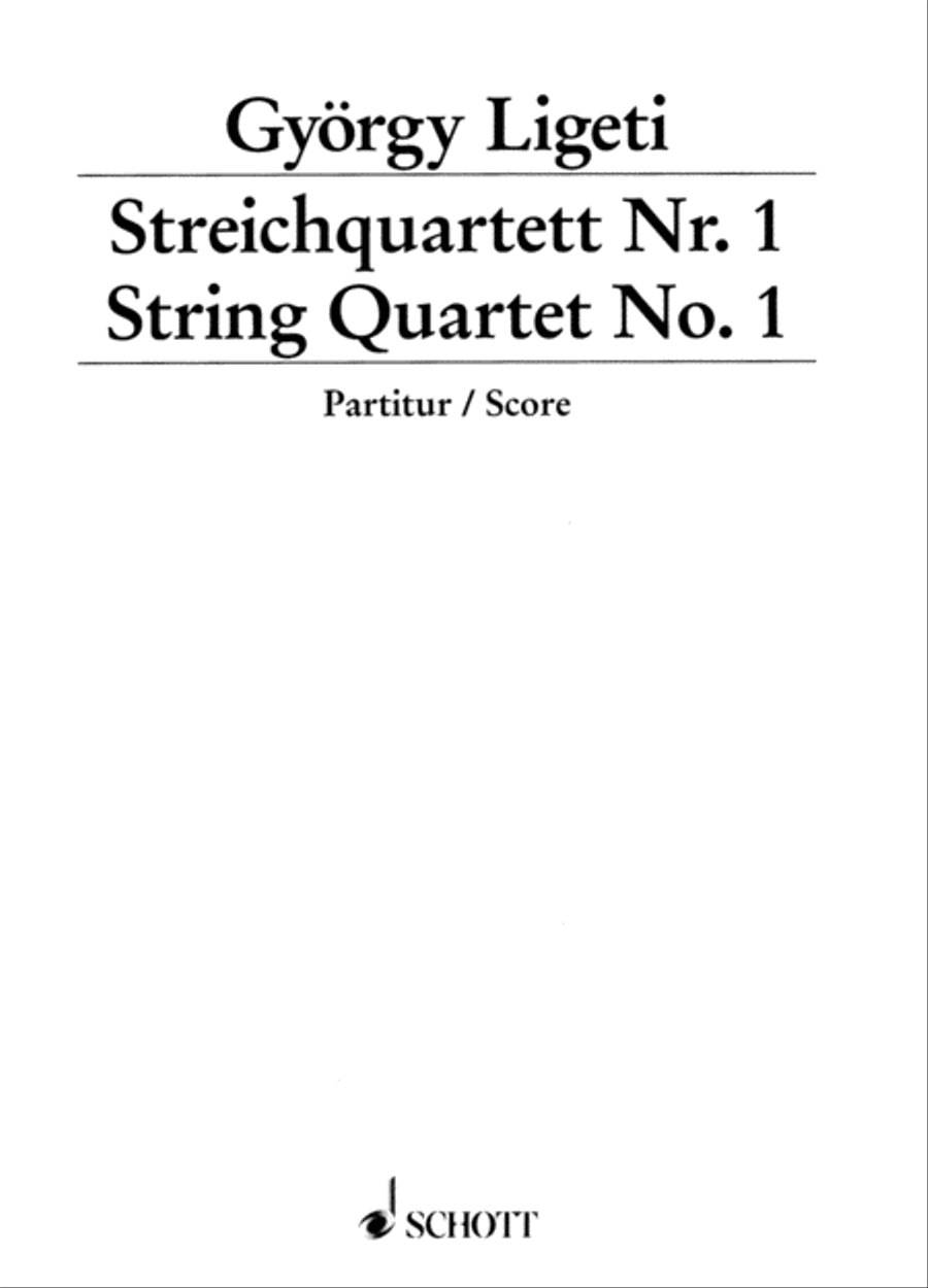 String Quartet No. 1 String Quartet No. 1 String Quartet scores gallery preview page 1