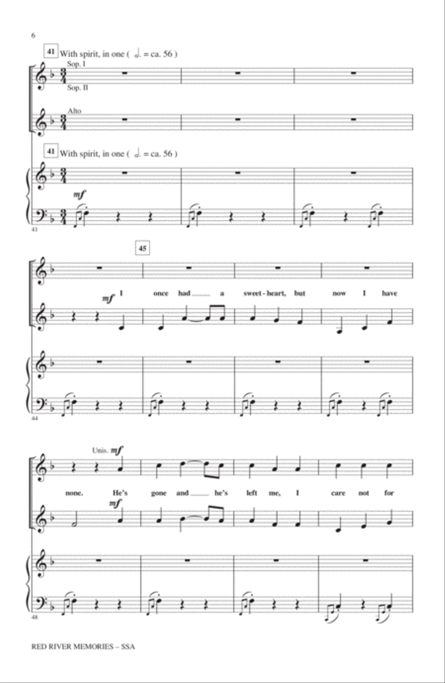 Red River Memories (Medley) SSA scores gallery preview page 5