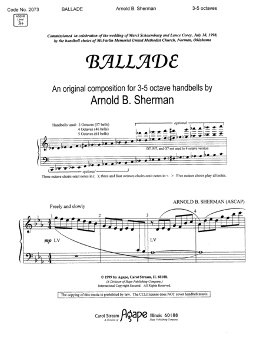Ballade 5-Octaves scores gallery preview page 9