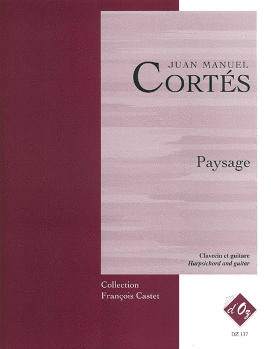 Paysage Classical Guitar scores gallery preview page 1