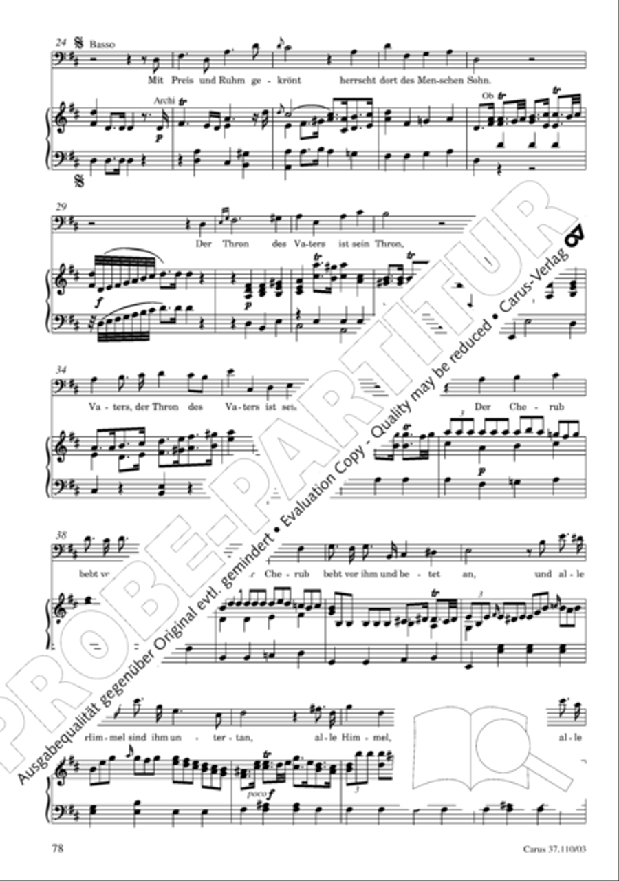 Markuspassion. Werkausgabe Reihe 1, Bd. 7 (Homilius) 4-Part scores gallery preview page 85