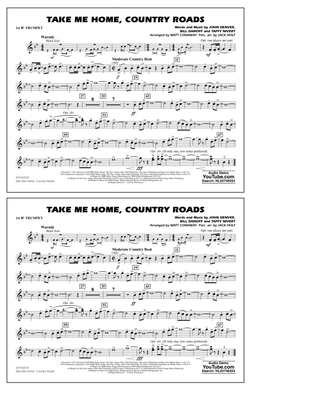 Book cover for Take Me Home, Country Roads (arr. Matt Conaway) - 1st Bb Trumpet