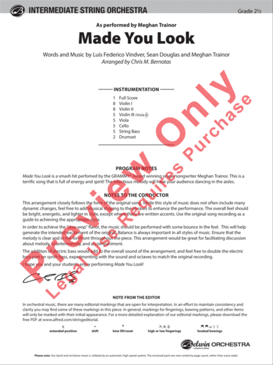 Made You Look String Orchestra scores gallery preview page 2