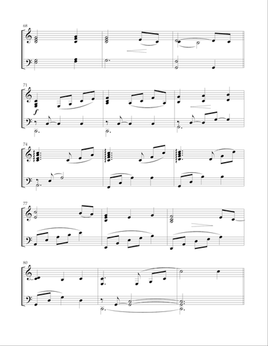 Eternal Father (The Navy Hymn) Piano Solo scores gallery preview page 6