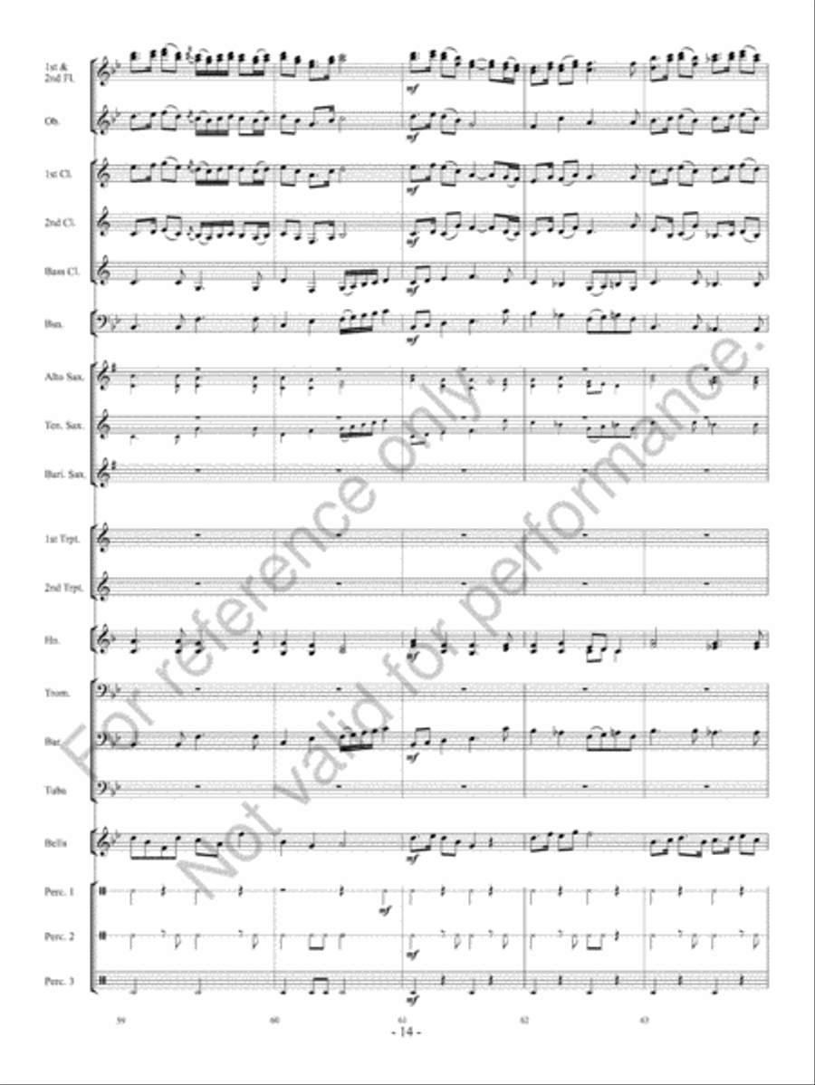 Courtly Procession And Dances Concert Band scores gallery preview page 15