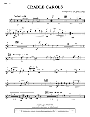 Cradle Carols (from Carols For Choir And Congregation) - Flute 1 & 2