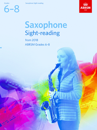 Book cover for Saxophone Sight-Reading Tests, ABRSM Grades 6-8